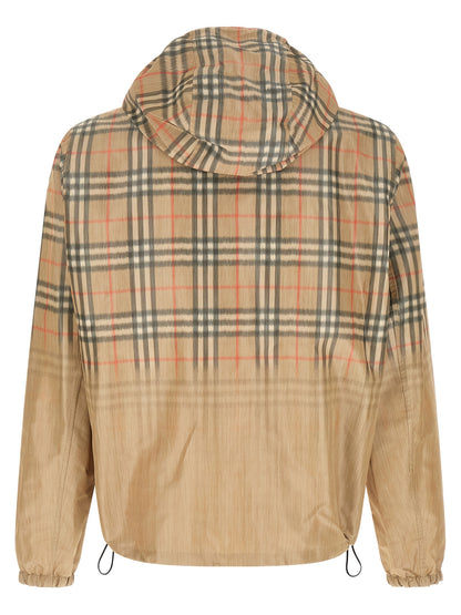 Chaqueta Shell De Viscosa En Color Beige Burberry