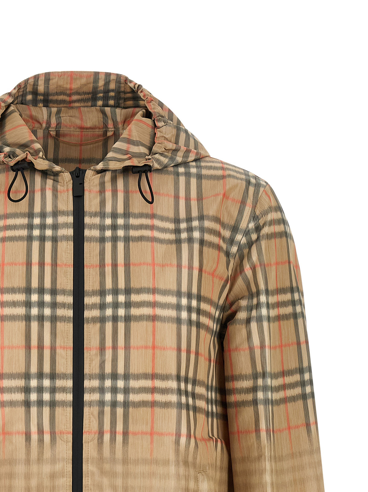 Chaqueta Shell De Viscosa En Color Beige Burberry