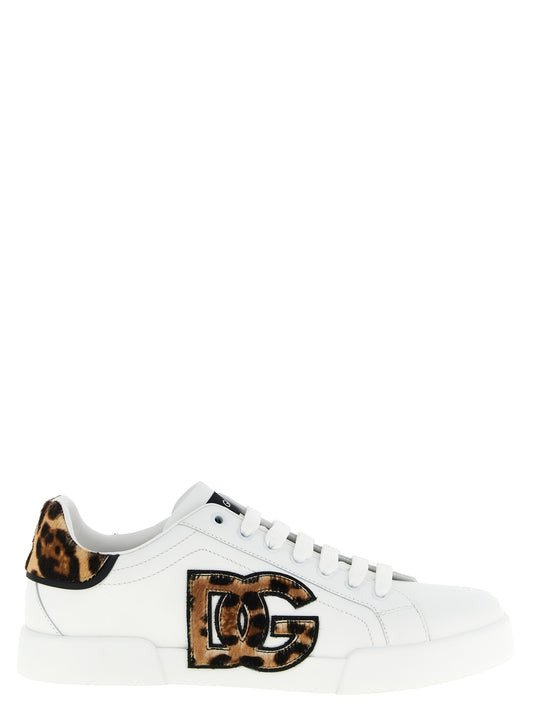 Zapatillas bajas Dolce & Gabbana de piel de becerro marrón
