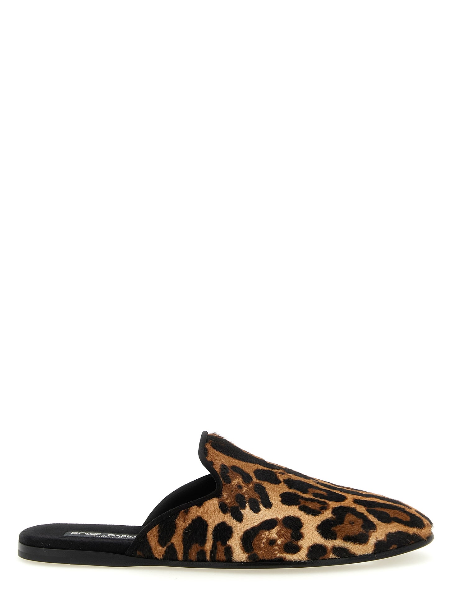 Mocassins Dolce & Gabbana en cuir de veau marron