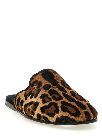Mocassins Dolce & Gabbana en cuir de veau marron
