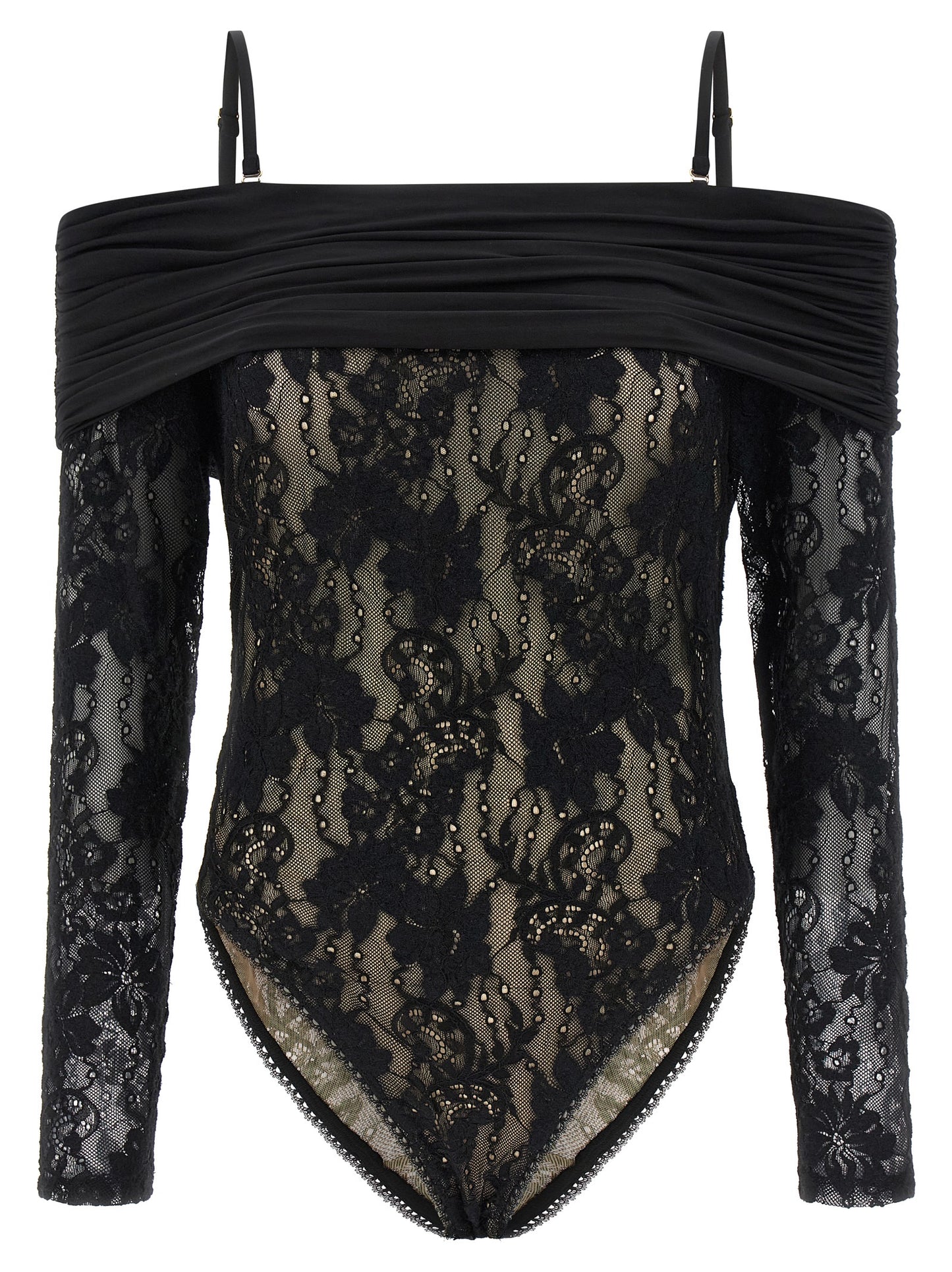 Body de poliamida negra Zimmermann