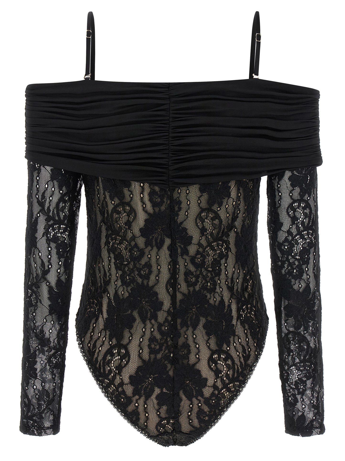 Body de poliamida negra Zimmermann