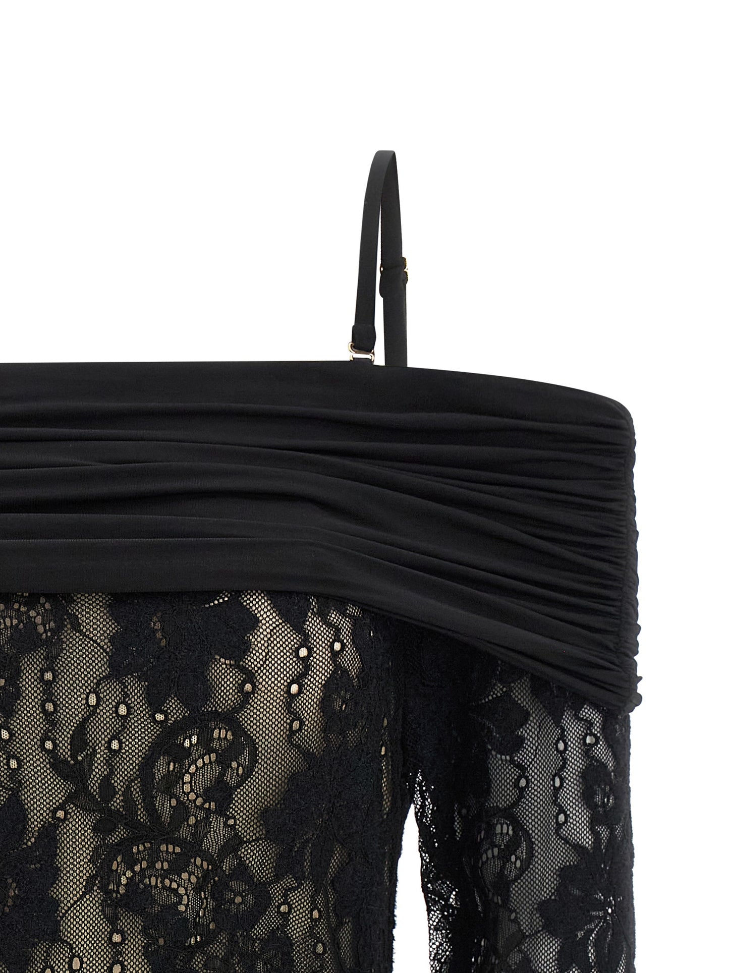 Body de poliamida negra Zimmermann