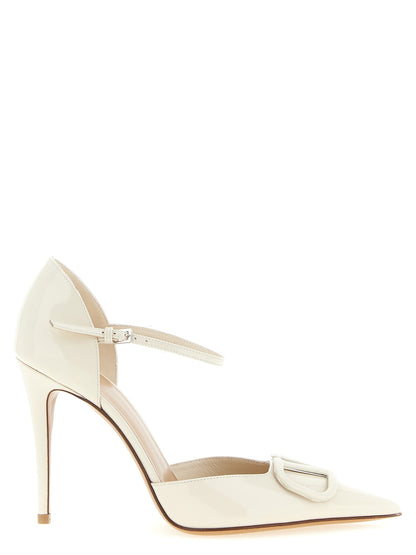 Escarpins Valentino Garavani En Cuir Blanc À Talon Haut