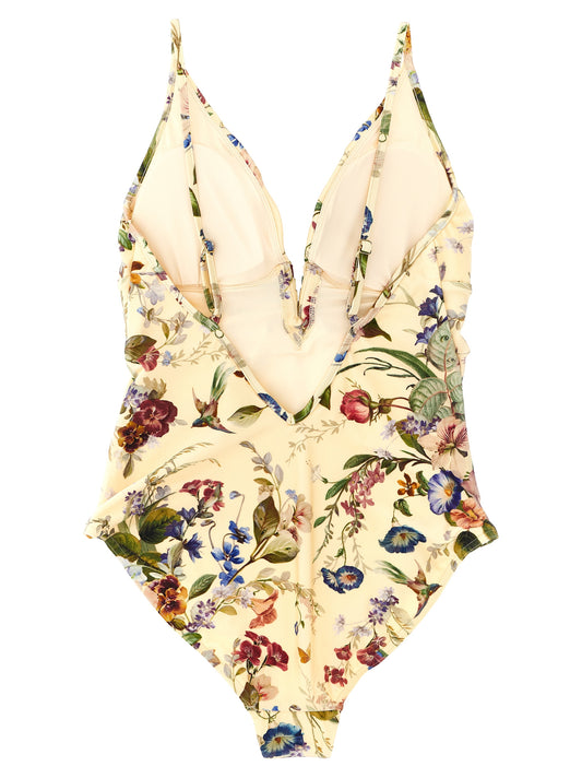 Traje de baño de una pieza de poliamida multicolor Zimmermann
