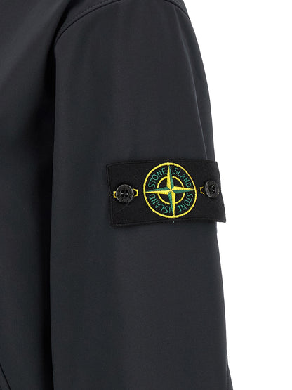 Chaqueta Stone Island de poliéster azul
