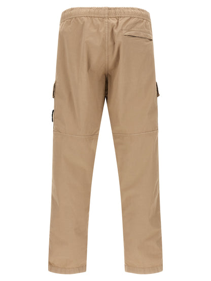 Pantalon cargo en coton beige Stone Island