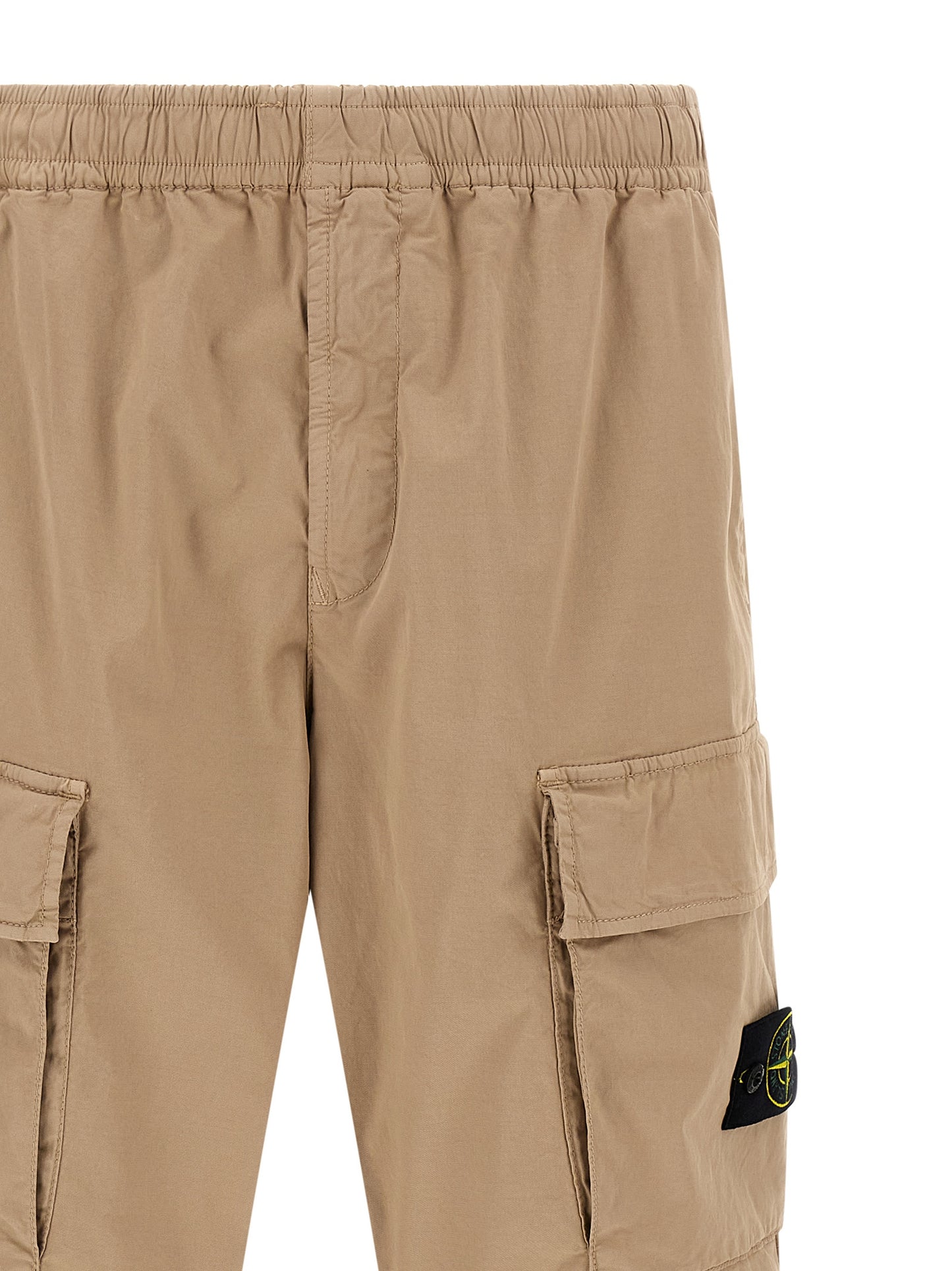 Pantalon cargo en coton beige Stone Island