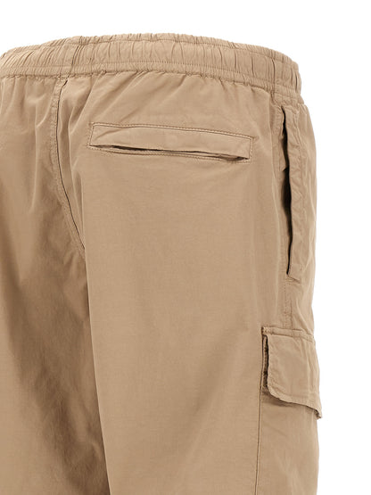 Pantalon cargo en coton beige Stone Island