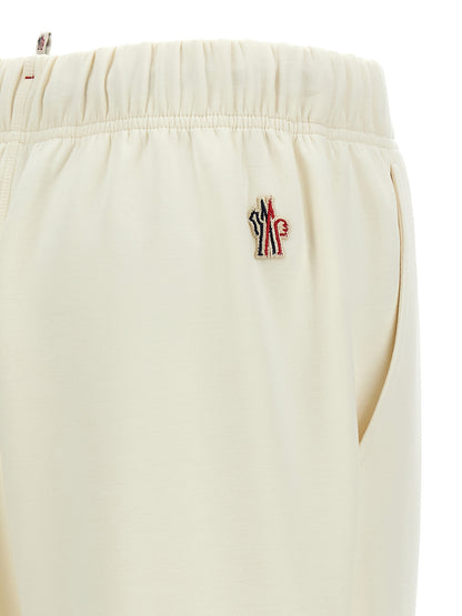 Pantalones deportivos Moncler Grenoble blancos de poliéster