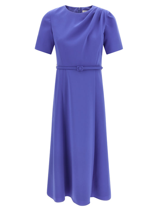 Vestido midi Carolina Herrera azul de poliéster