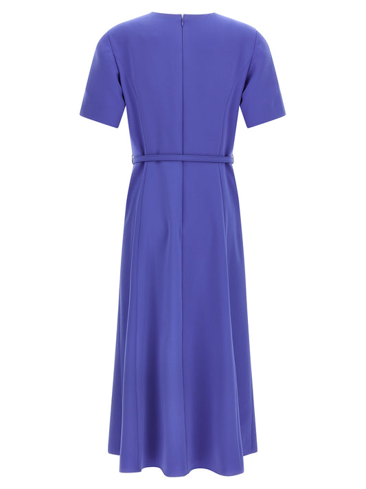Vestido midi Carolina Herrera azul de poliéster