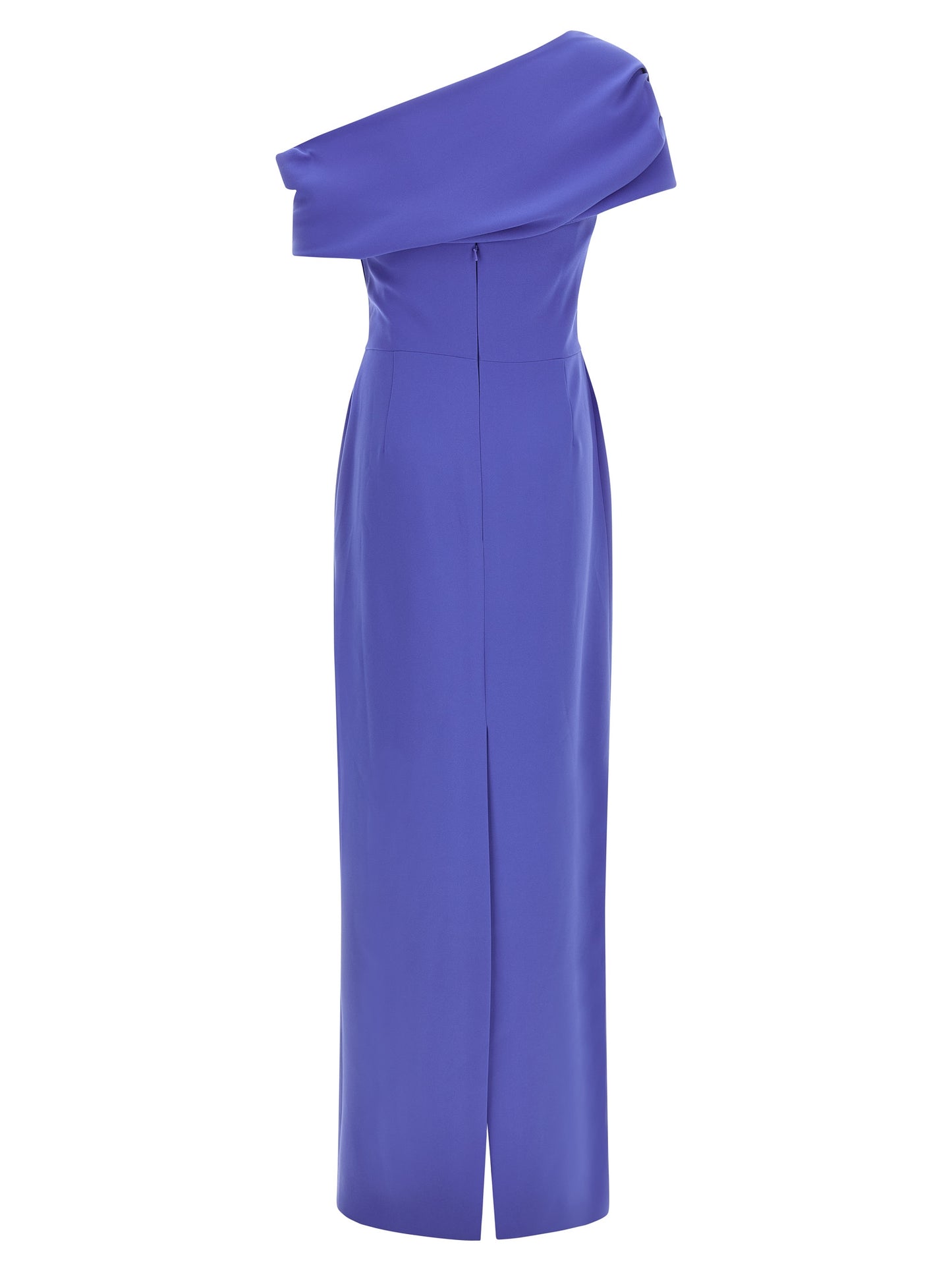 Vestido largo Carolina Herrera de poliéster azul