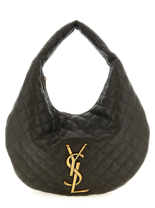 Bolso de hombro Saint Laurent de piel de cordero marrón
