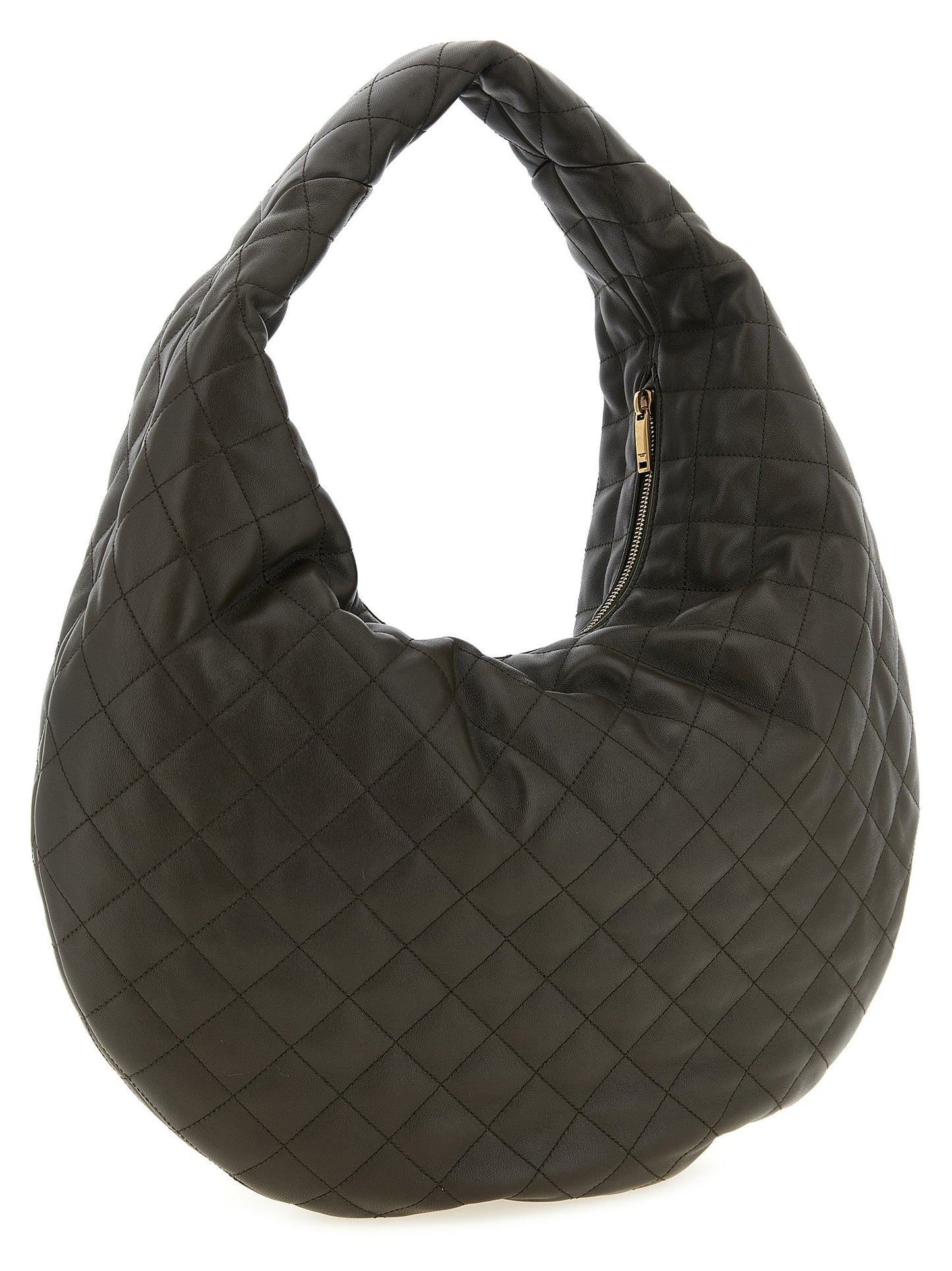 Bolso de hombro Saint Laurent de piel de cordero marrón
