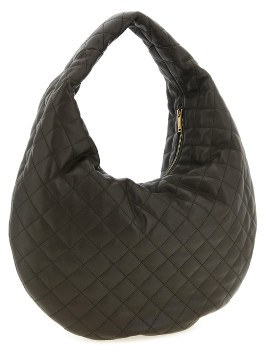 Bolso de hombro Saint Laurent de piel de cordero marrón