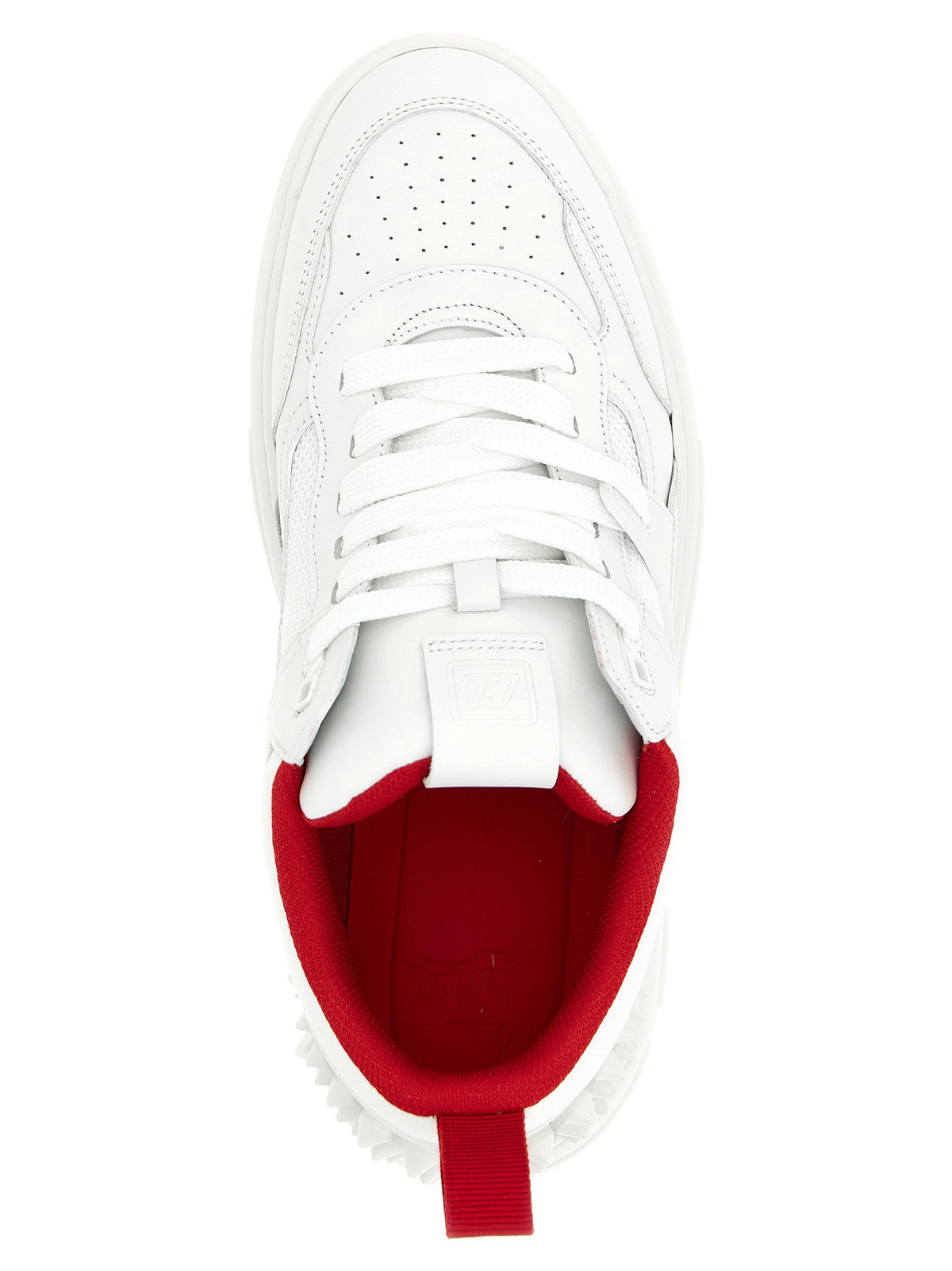 Christian Louboutin Baskets Blanches en Cuir de Veau