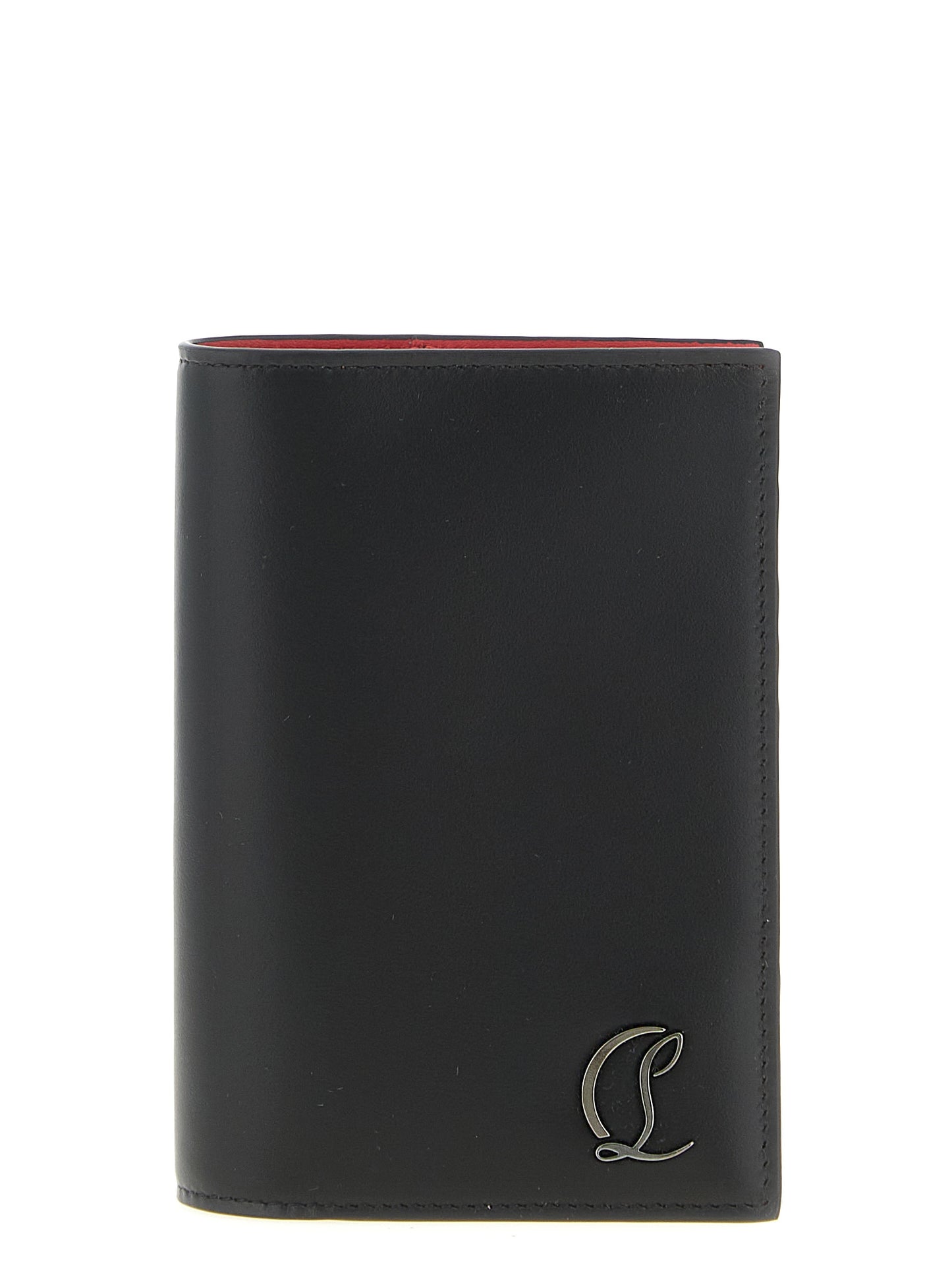 Cartera Christian Louboutin de piel de becerro negra