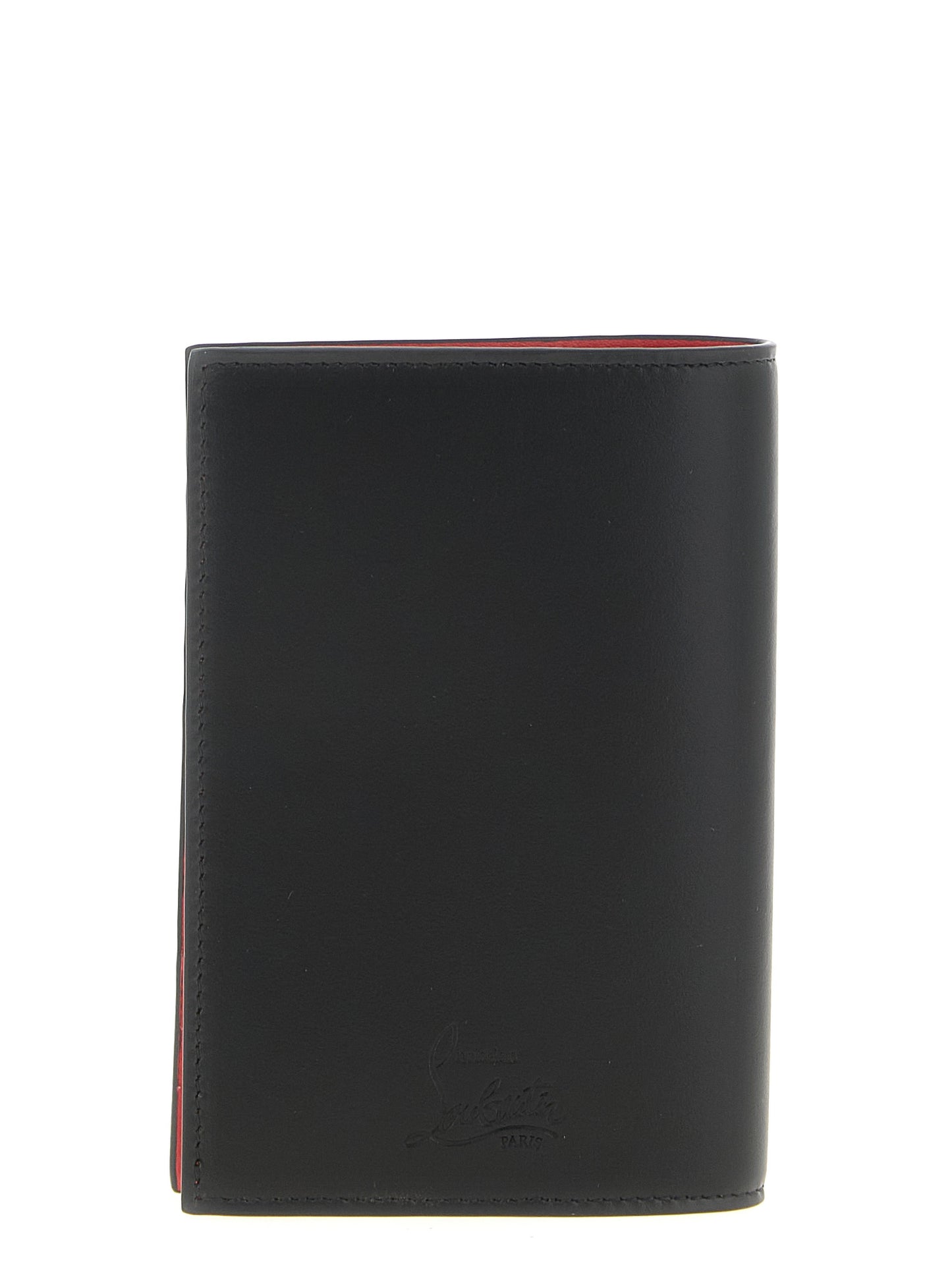 Cartera Christian Louboutin de piel de becerro negra