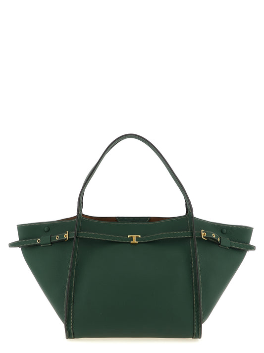 Bolso tote de piel de becerro bicolor Tod's