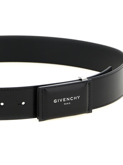 Cinturón Givenchy de piel de becerro negro