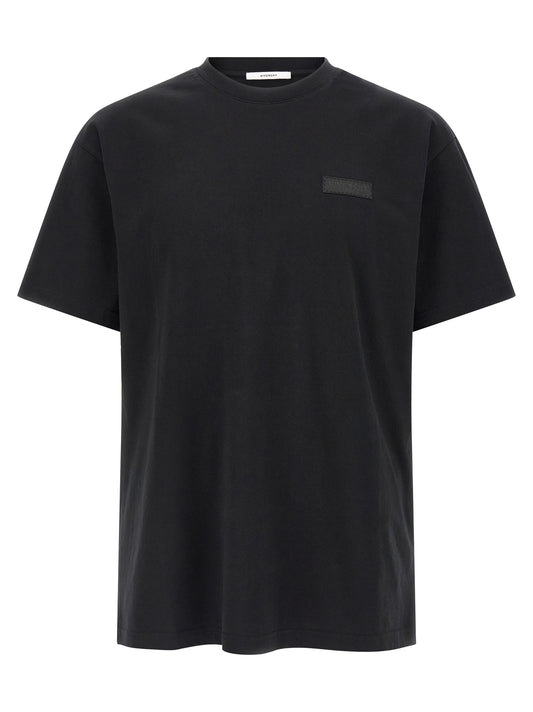 Camiseta negra de algodón Givenchy
