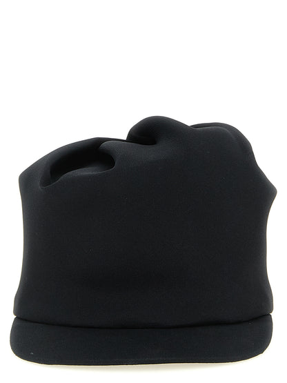 Gorra Beisbol De Seda Negra Balenciaga Diseño Estructural
