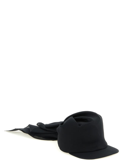 Gorra Beisbol De Seda Negra Balenciaga Diseño Estructural