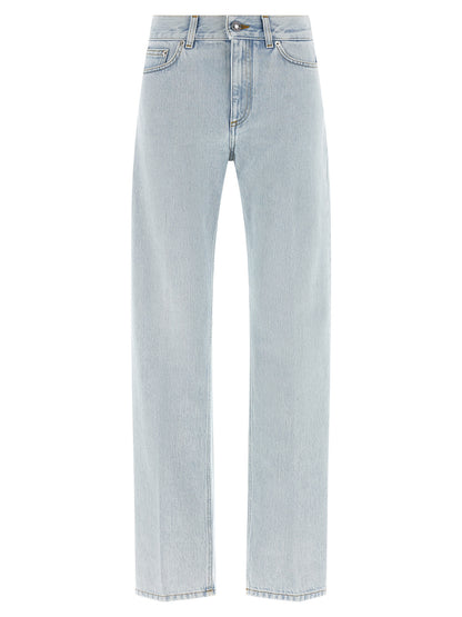 Jeans Givenchy azules de algodón de pierna recta