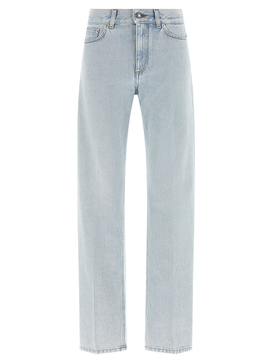Jeans Givenchy azules de algodón de pierna recta