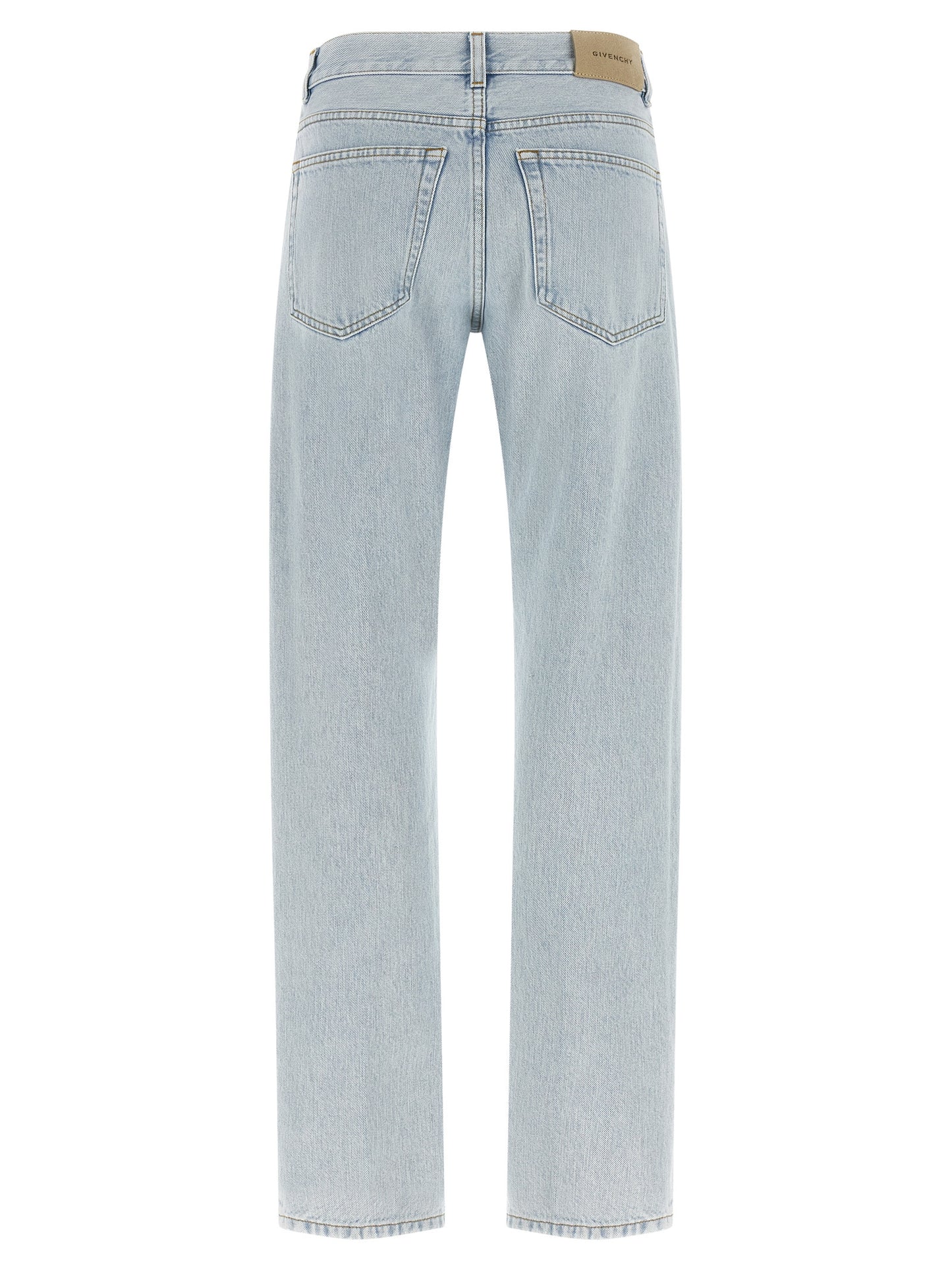 Jeans Givenchy azules de algodón de pierna recta