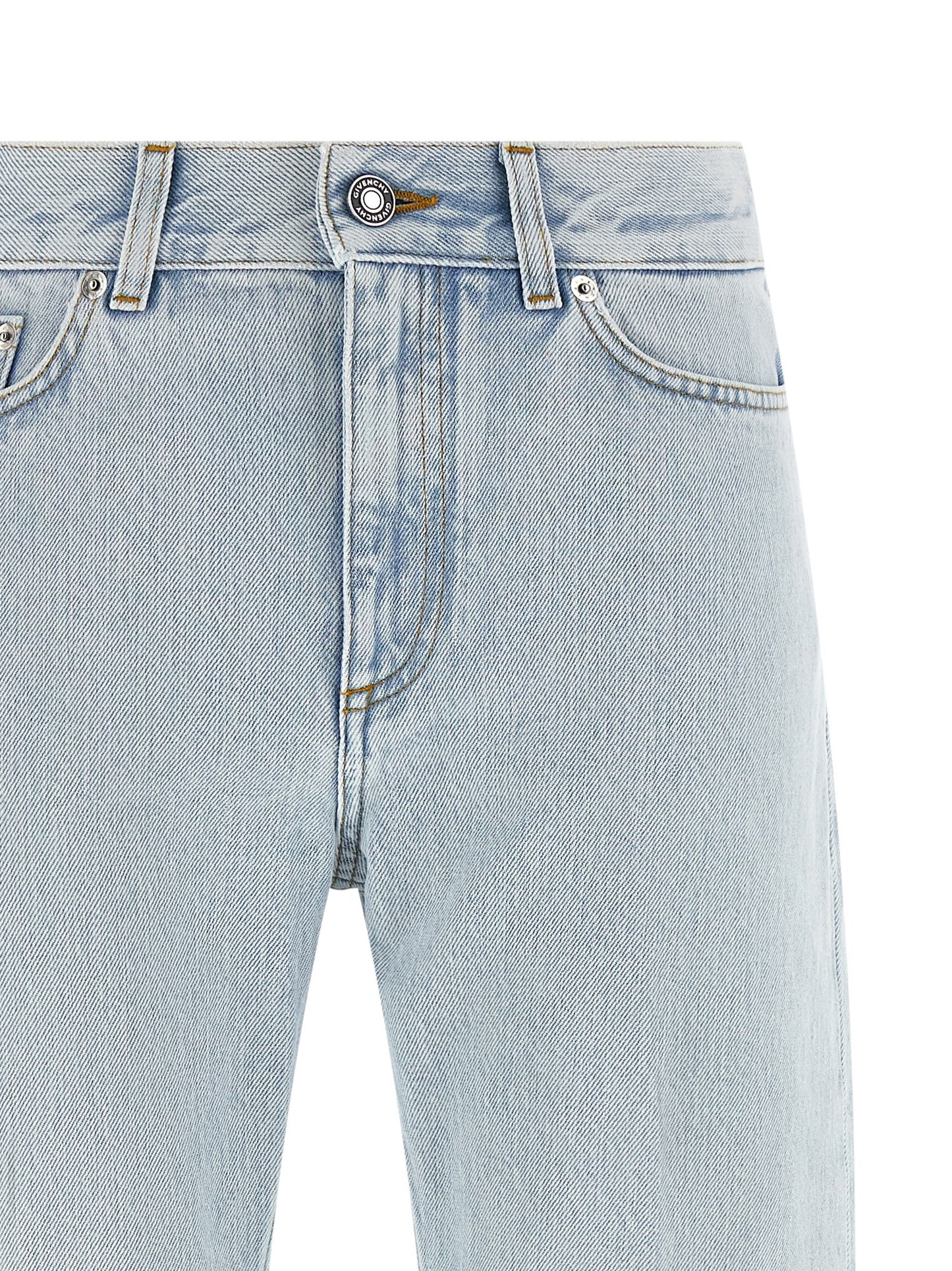 Jeans Givenchy azules de algodón de pierna recta