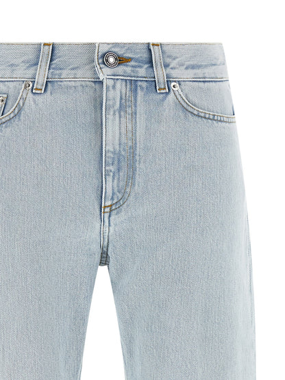 Jeans Givenchy azules de algodón de pierna recta