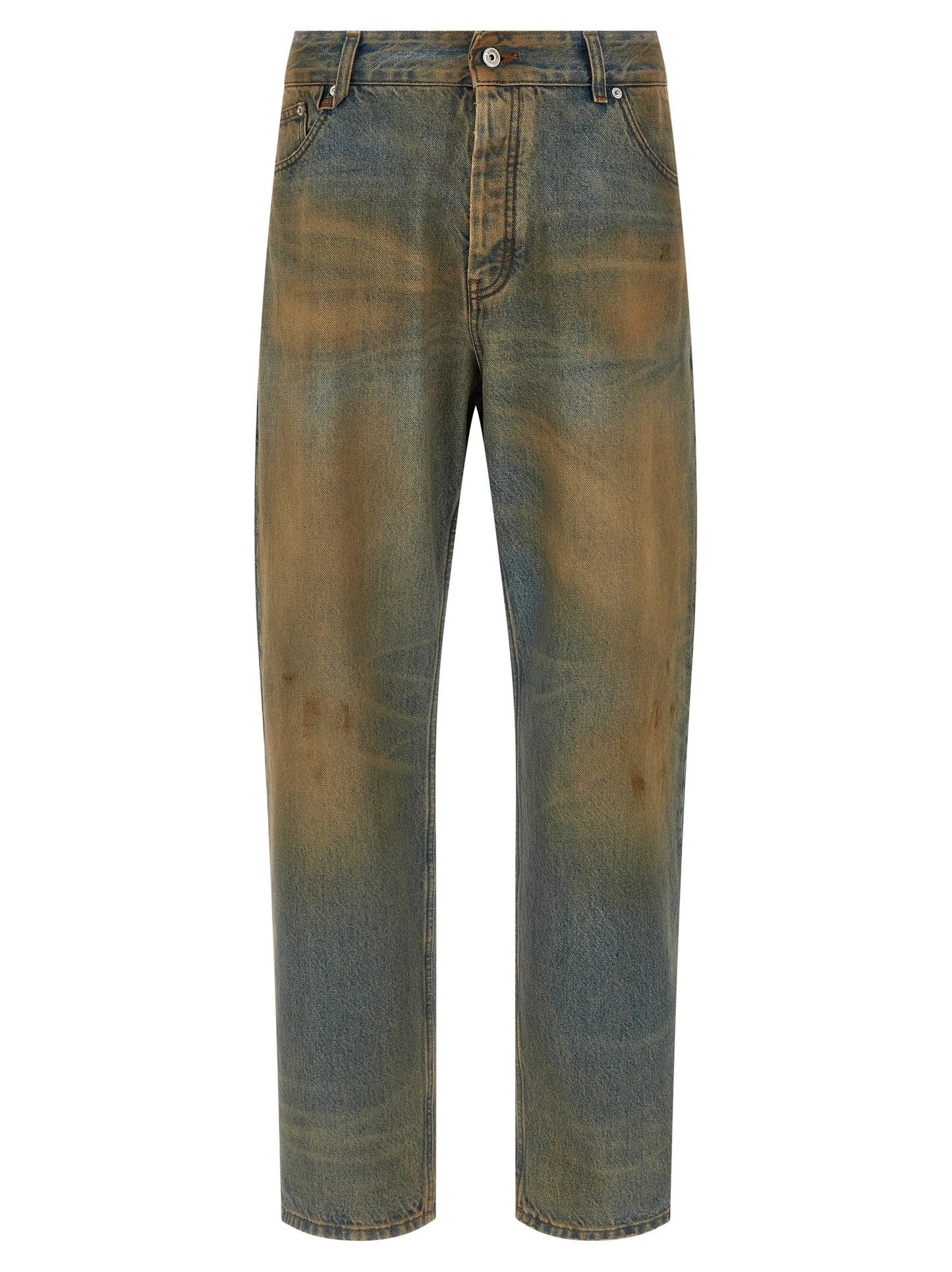 Jacquemus Jean Droit en Coton Multicolore