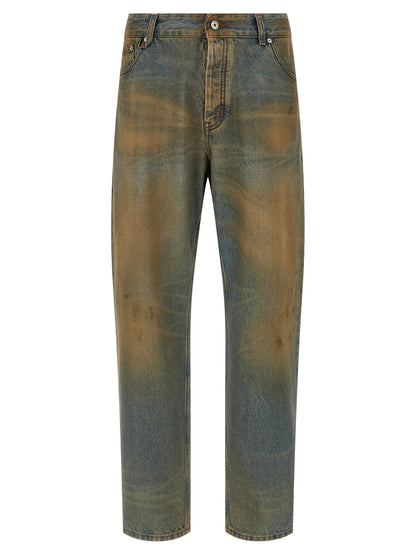 Jacquemus Jean Droit en Coton Multicolore