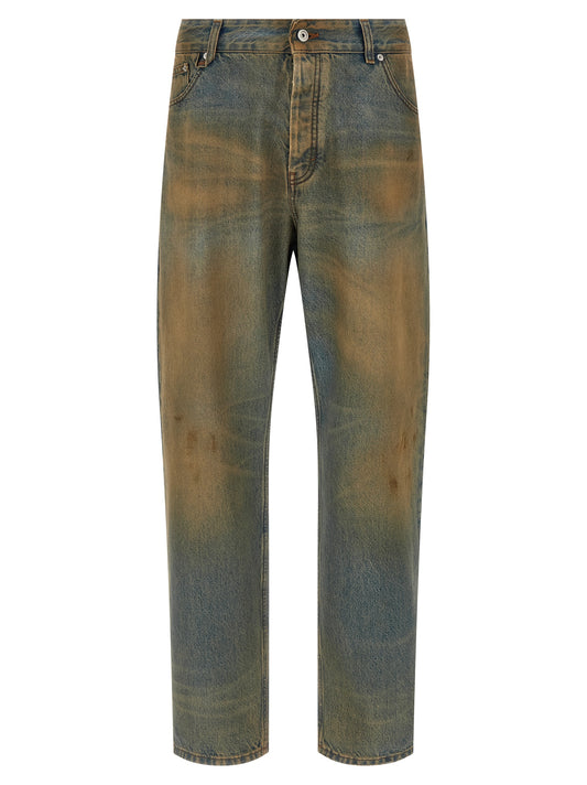 Jeans rectos Jacquemus de algodón multicolor