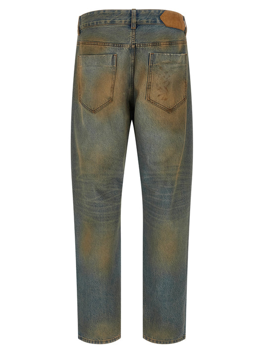 Jeans rectos Jacquemus de algodón multicolor