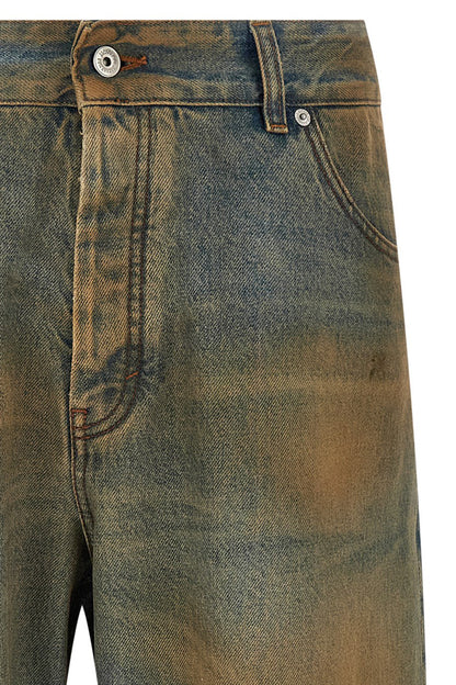 Jacquemus Jean Droit en Coton Multicolore