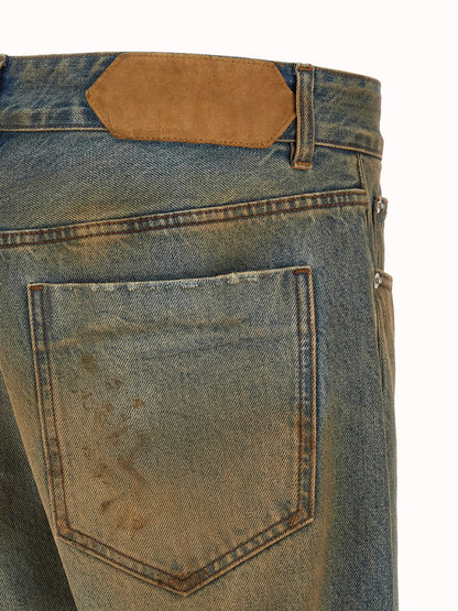 Jacquemus Jean Droit en Coton Multicolore