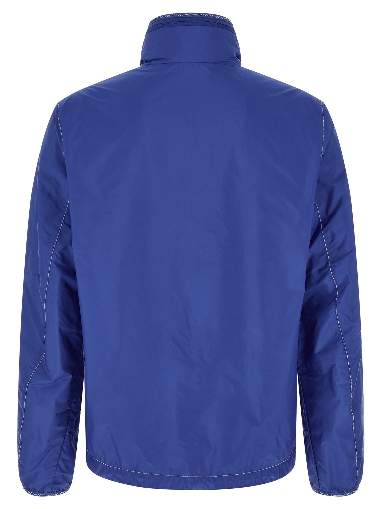 Blouson Moncler Arrakis en polyamide bleu avec finition déperlante