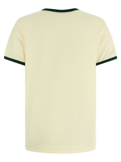 Moncler Beige Urban Style Cotton T-Shirt