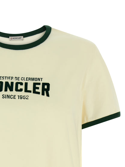 Moncler Beige Urban Style Cotton T-Shirt