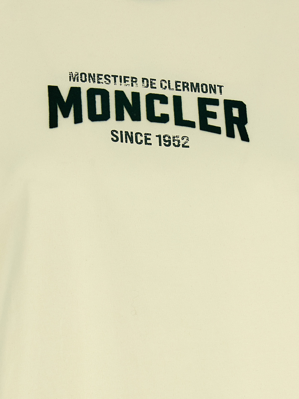 Moncler Beige Urban Style Cotton T-Shirt