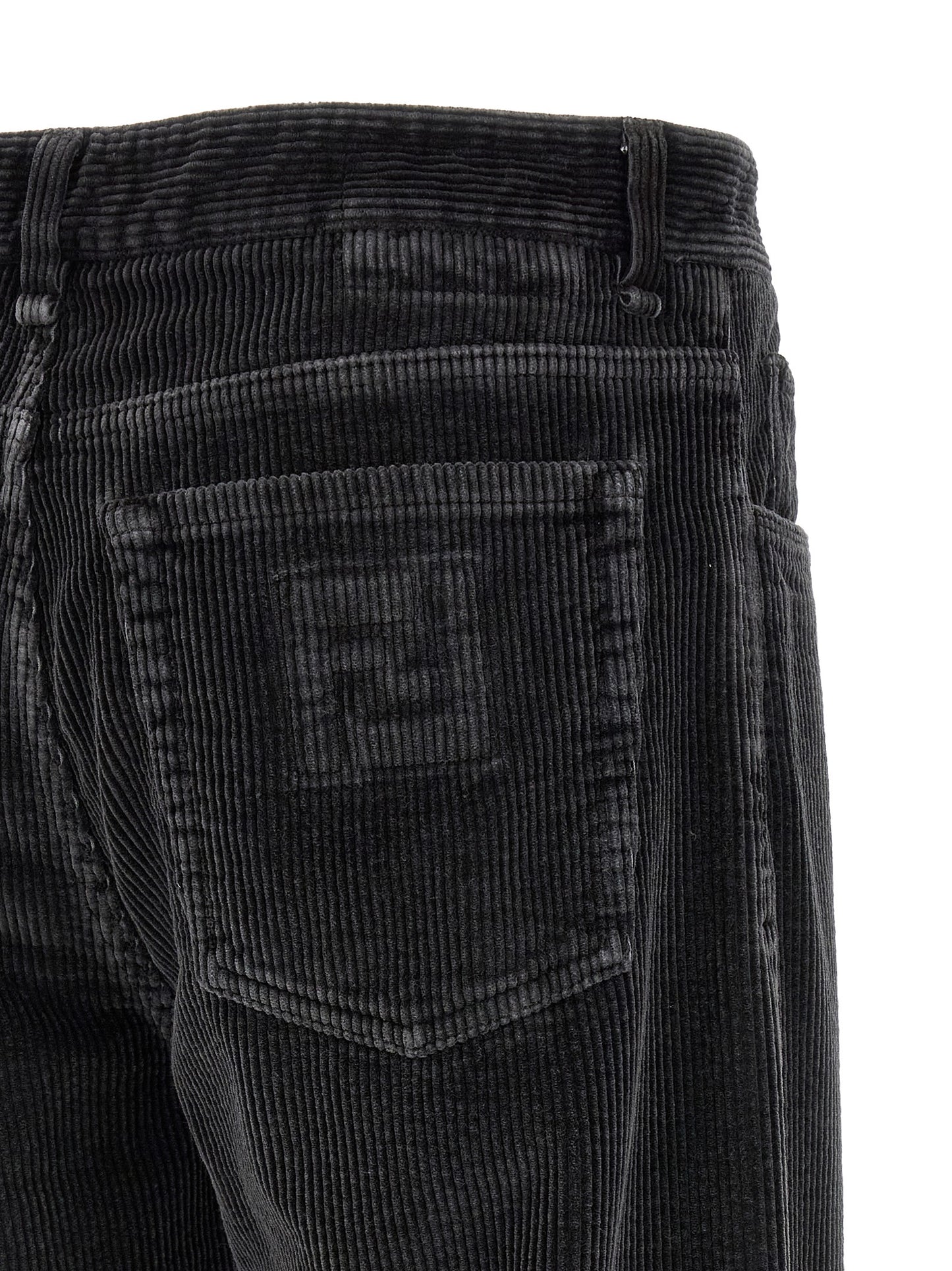 Fendi Gray Cotton Casual Pants