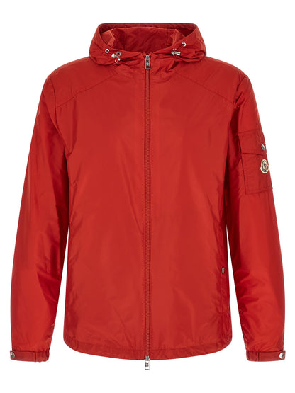 Moncler Veste d'extérieur en polyamide rouge