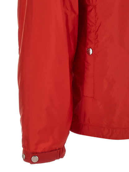 Moncler Veste d'extérieur en polyamide rouge