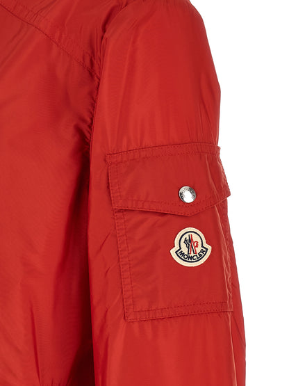 Moncler Veste d'extérieur en polyamide rouge