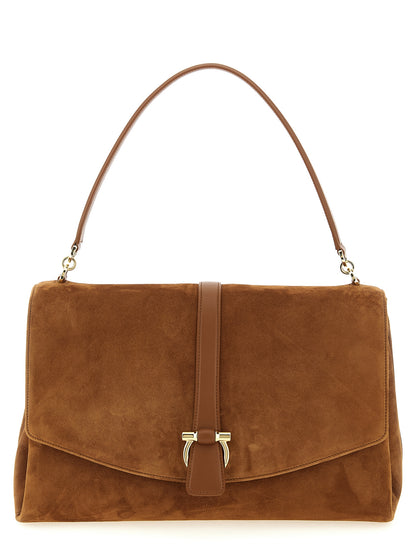 Bolso de Hombro Ferragamo Marrón de Piel de Cabra