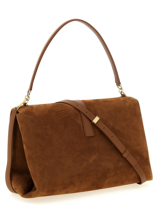 Bolso de Hombro Ferragamo Marrón de Piel de Cabra